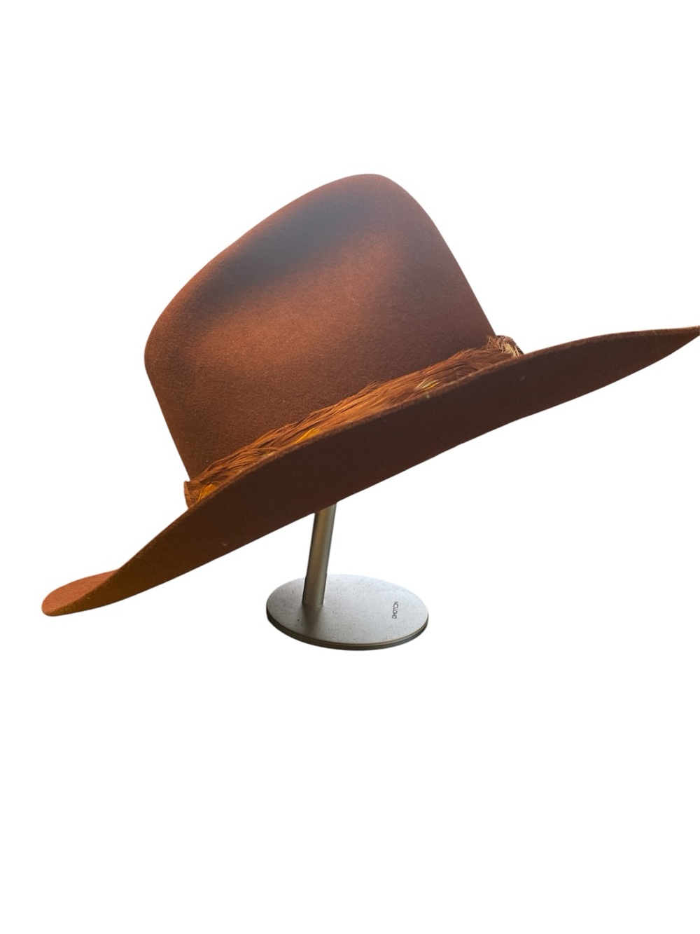 Vintage Stetson Brown Felt with feather trim Circa 1978 Size 6-7/8